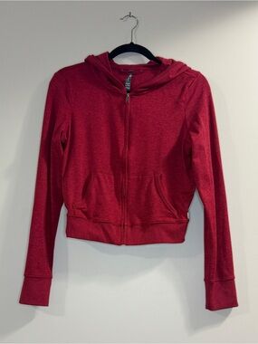 Vuori Halo Mini Full Zip Hoodie Red